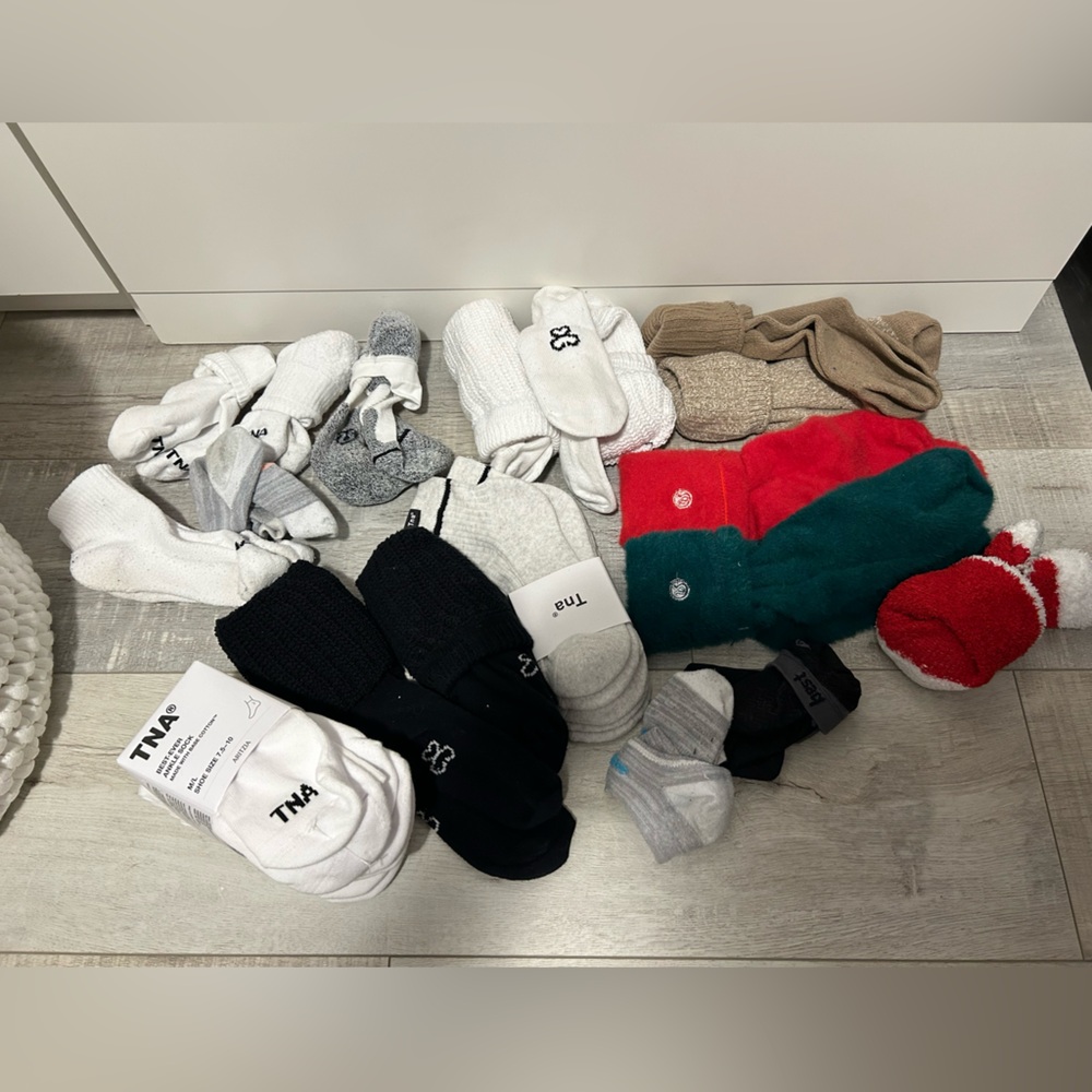 TNA womens Athletic Socks - Black, White, Red, Gray, Tan